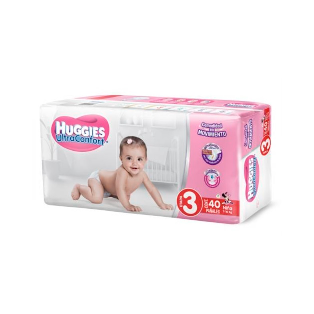 Pañal Ultra Etapa 3 de Niña - 64857 Huggies