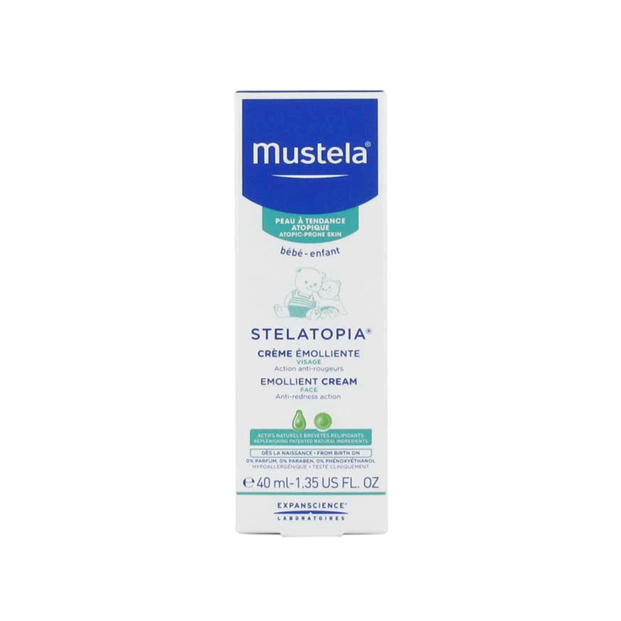 Crema Emoliente Facial para Piel Atopica Mustela