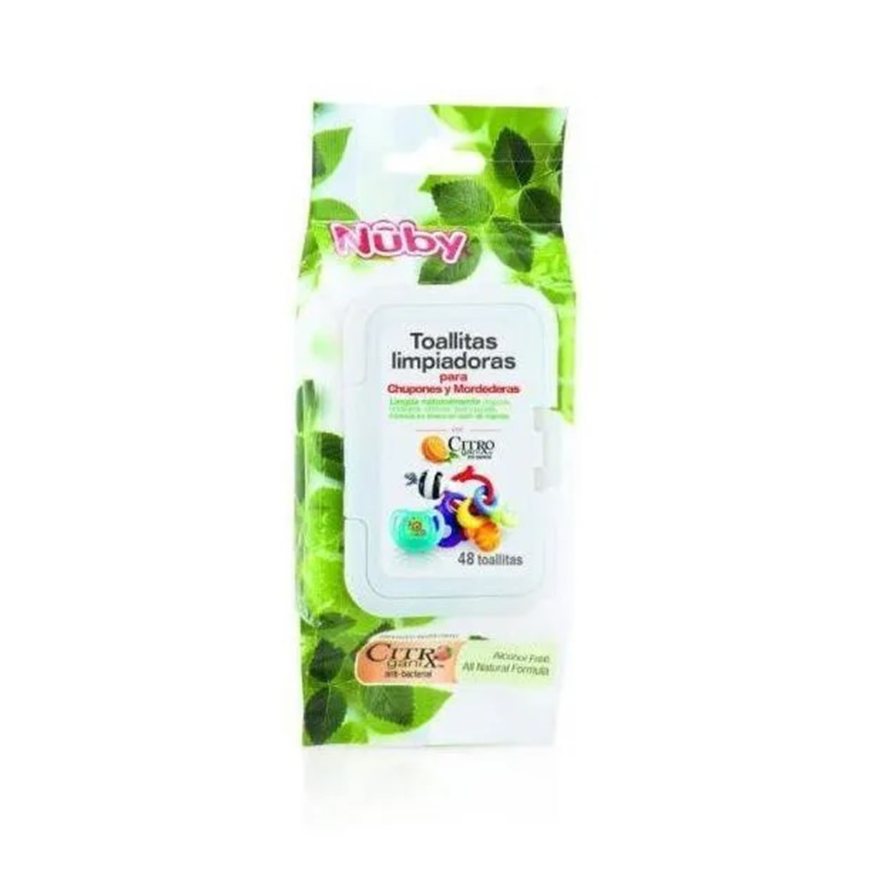 Paquete de 48 Toallitas Para Chupones - CD 40048 Nuby