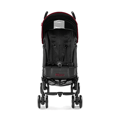 Carriola Ligera Pliko Mini 5 - Negra con Rojo 35CV13CY13 Peg-Perego