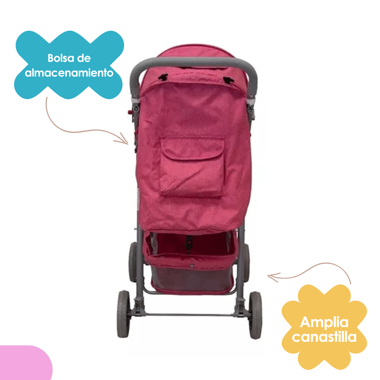 Carriola Sistema de Viaje Sevilla LX Rosa 5016 Prinsel