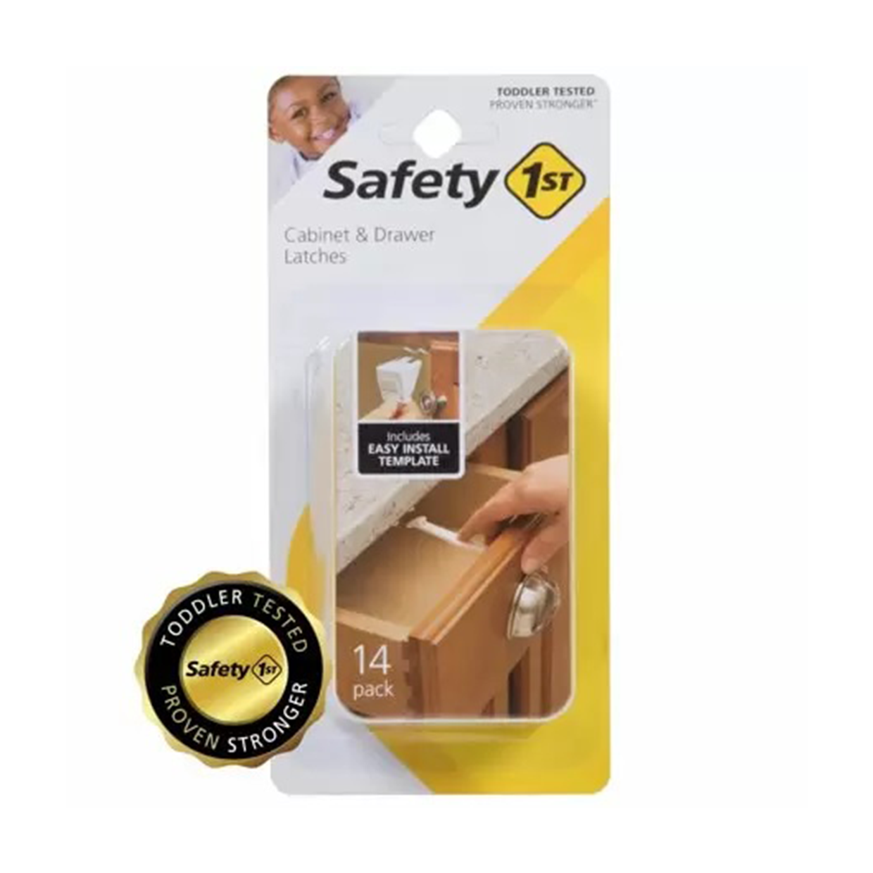 Seguro de Agarre Ancho Para Gabinete de 14 pzs - 48390 Safety 1st