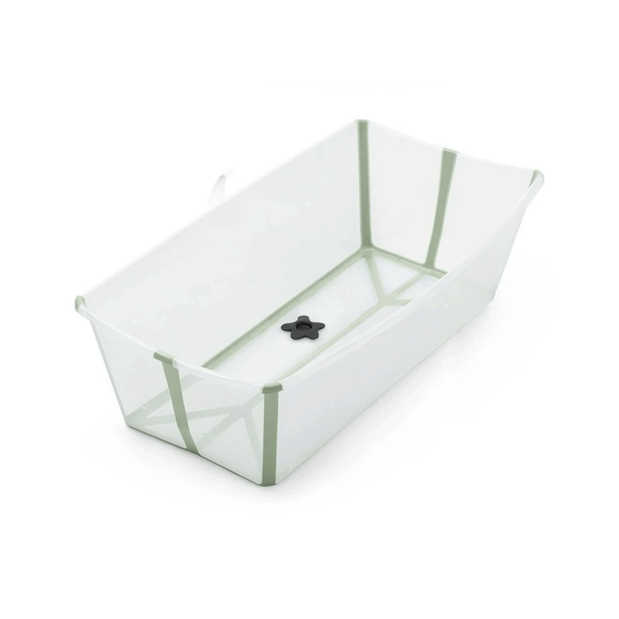 Bañera Plegable para Bebes Flexi Bath XL + Hamaca Stokke Verde Transparente