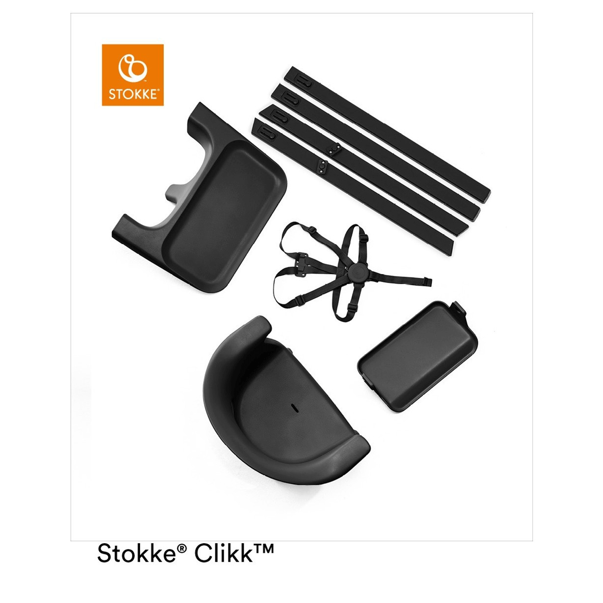 Silla Alta Clikk Stokke Midnight Black