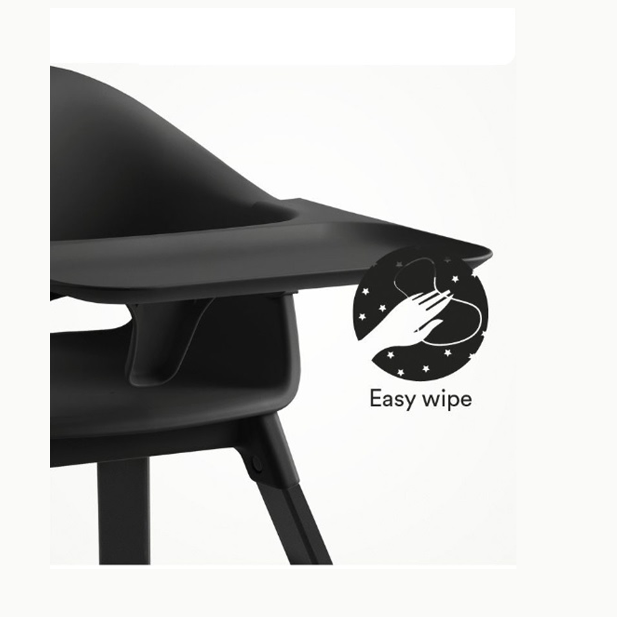 Silla Alta Clikk - Black Natural 552007 Stokke