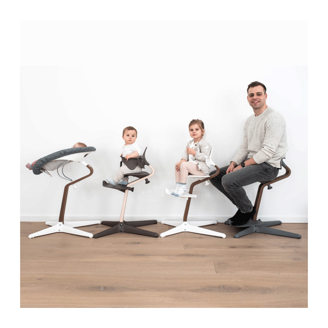 Silla Alta Nomi Stokke Blanco Natural