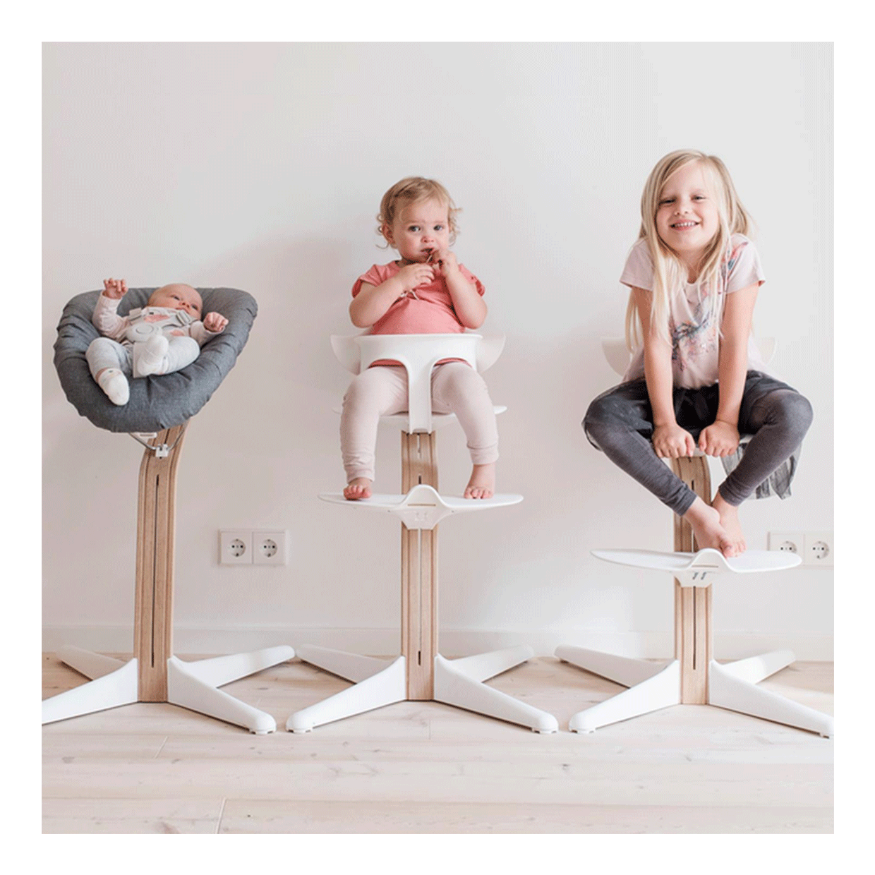 Silla Alta Nomi Stokke Blanco Natural