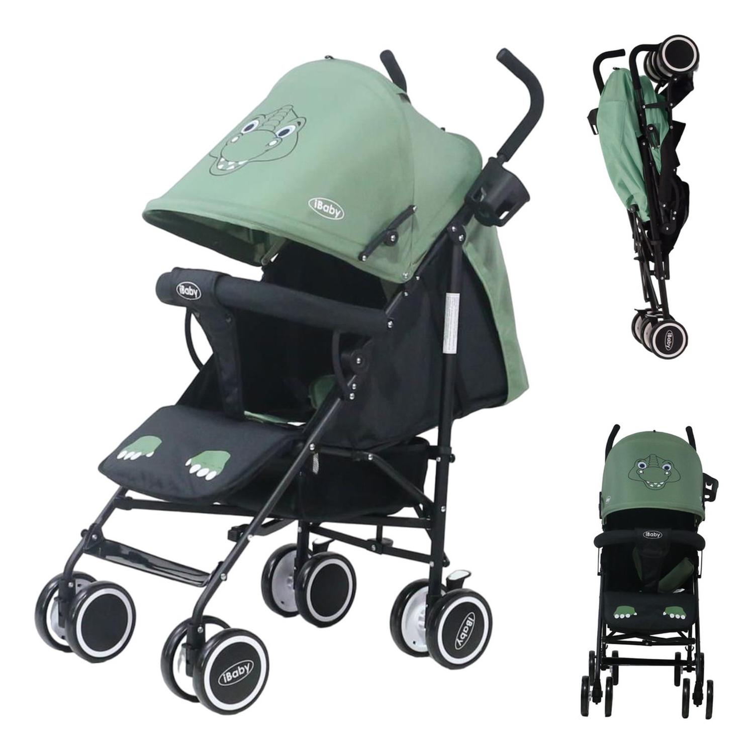 Carriola De Baston Plegable Para Bebes Ale Dino Verde iBaby