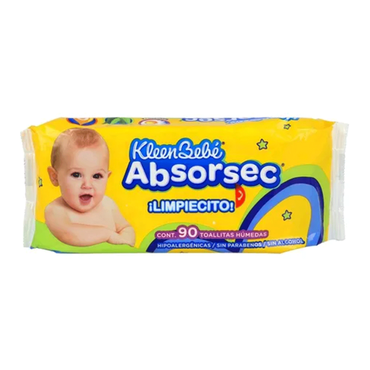 Toallitas Humedas Kleen Bebe Absorsec 90 Piezas
