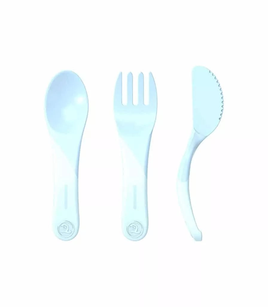 Cubiertos 6m+ - Azul Pastel Twistshake