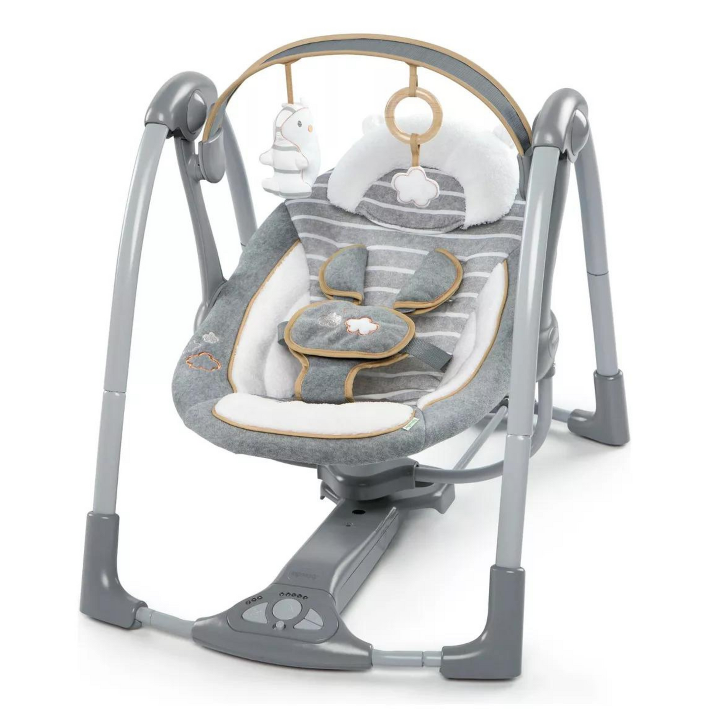 Columpio Mecedora De Bebé Swing N Go Portable Swin - Gris - Ingenuity