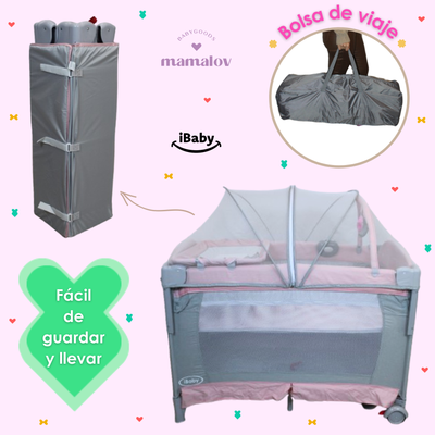 Cuna Corral Mecedora Y Colecho 4en1 Para Bebés Tuscani Ibaby