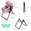 Carriola 6 En1 | Mecedora | Autoasiento | Amalfi - Rosa - Ibaby