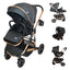 Carriola 4 en 1 Reversible Con Portabebe Alessia iBaby