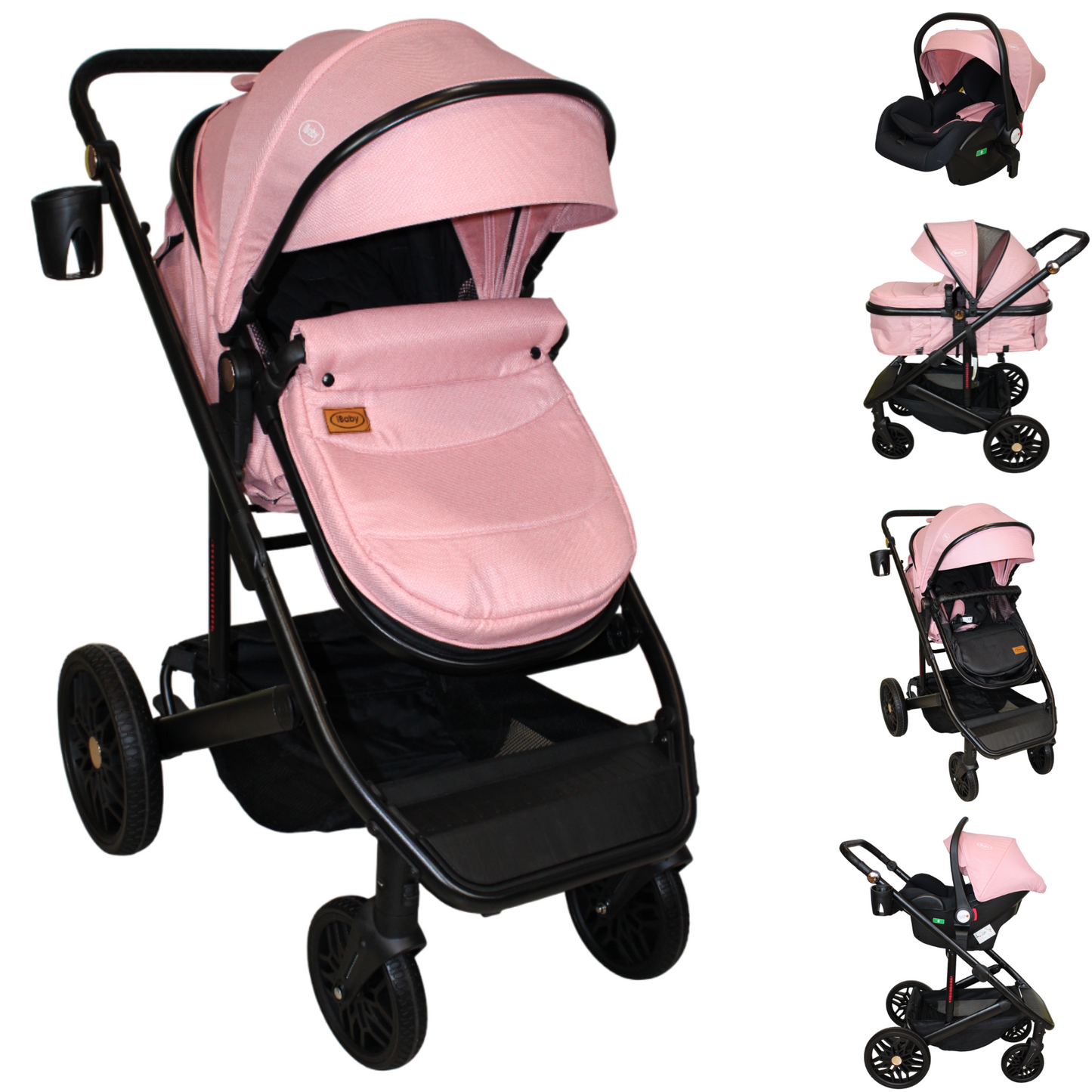 Carriola 4 En 1 Sistema De Viaje Todo Terreno Ibaby Cupra