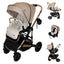 Carriola 4 en 1 Reversible Con Portabebe Alessia iBaby