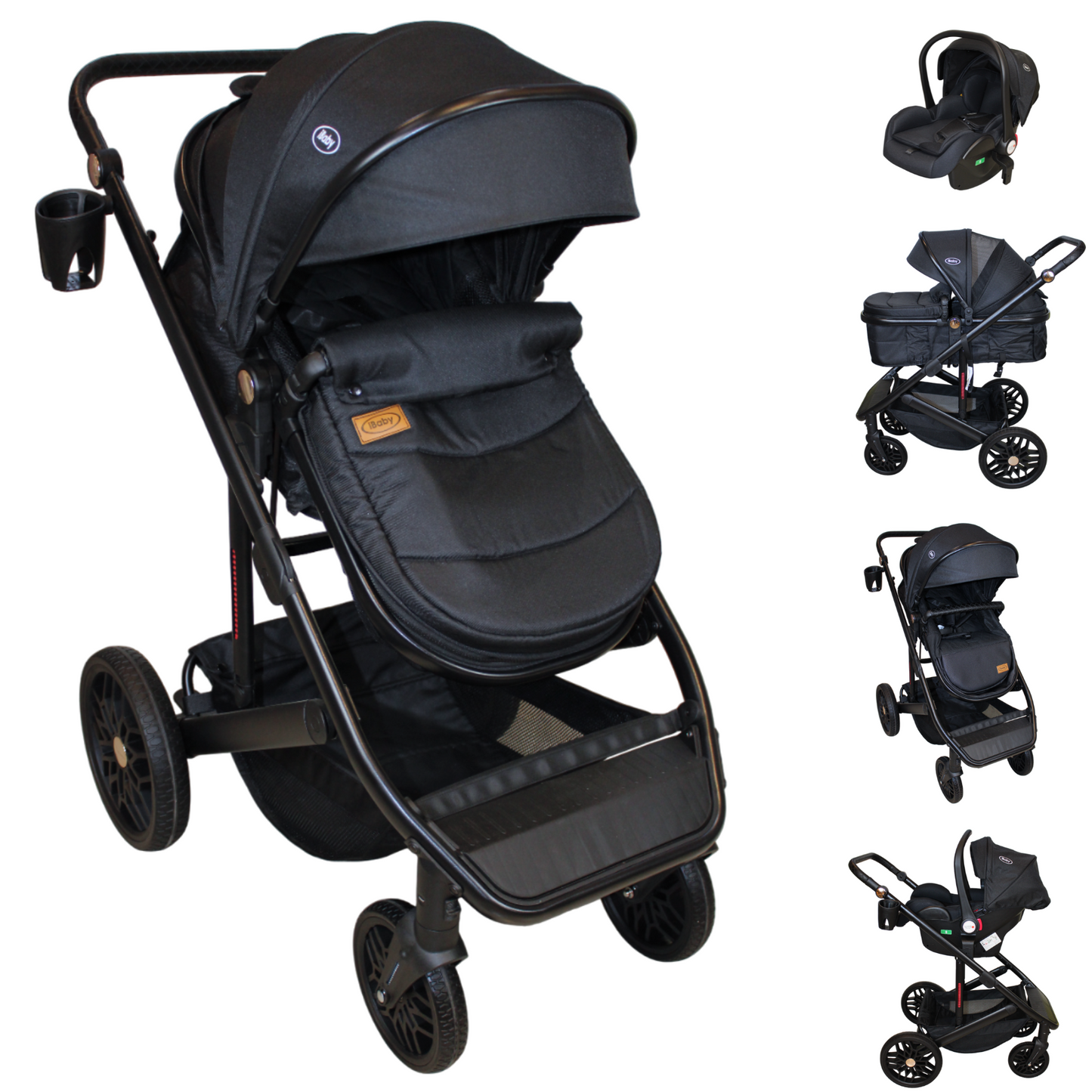 Carriola 4 En 1 Sistema De Viaje Todo Terreno Ibaby Cupra