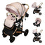 Carriola 4 en 1 Reversible Con Portabebe Alessia iBaby