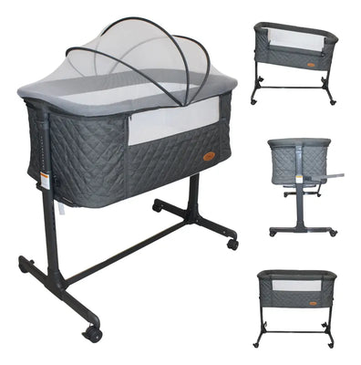 Colecho Para Bebe Con Posicion Anti Reflujo | Mau - Negro - Ibaby