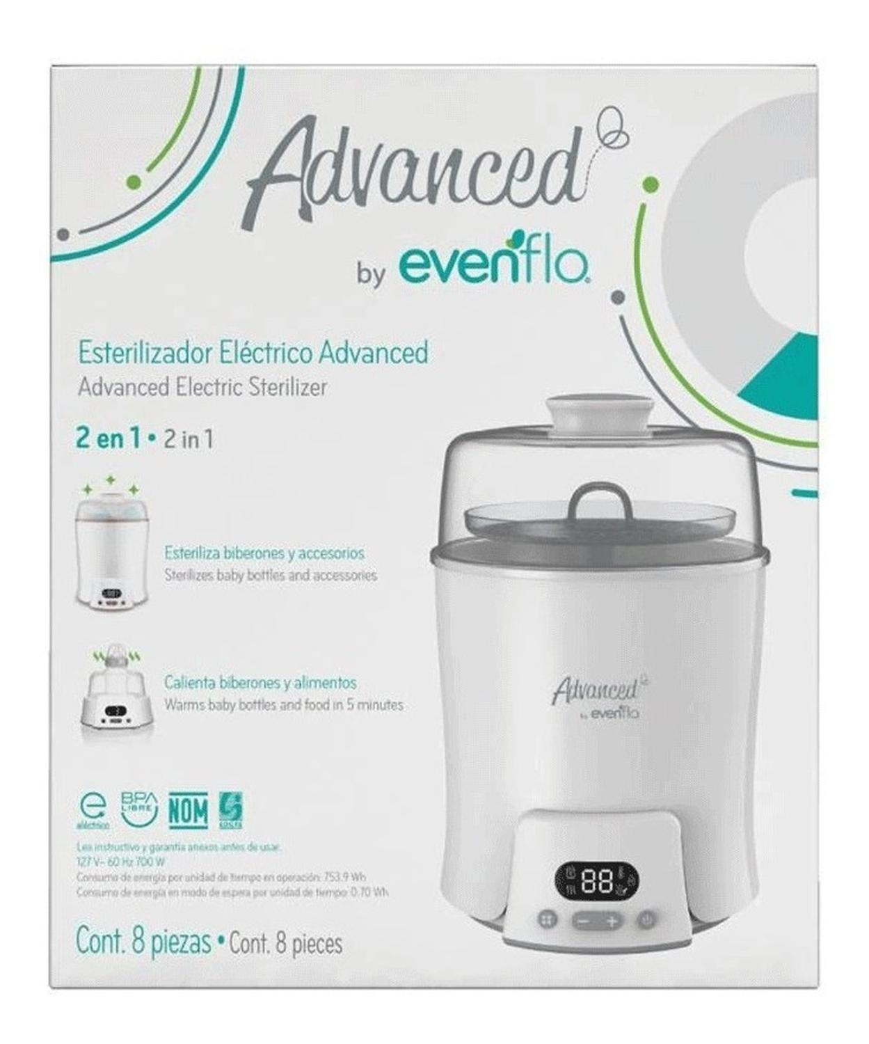 olla para hervir biberones evenflo Esterilizador Electrico Advanced 2 En 1 Evenflo – Mamalov
