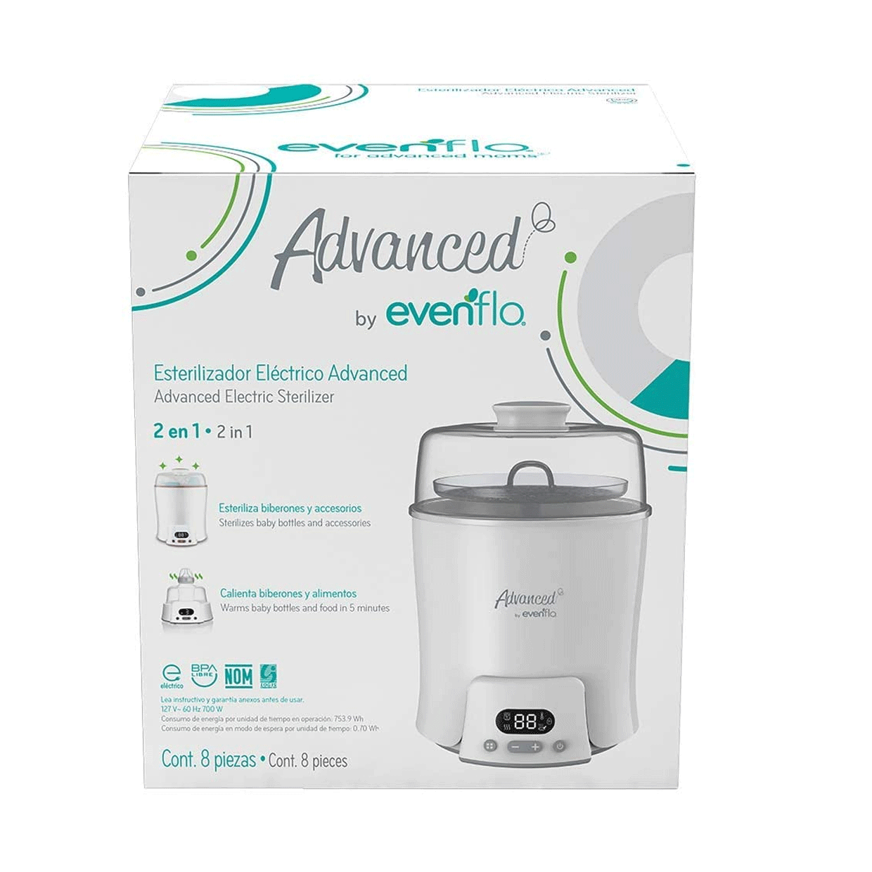 Esterilizador 2 en 1 Advanced - Evenflo
