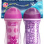 Set Vaso Entrenador con Boquilla Aislante 9 onzas - Rosa Chicco