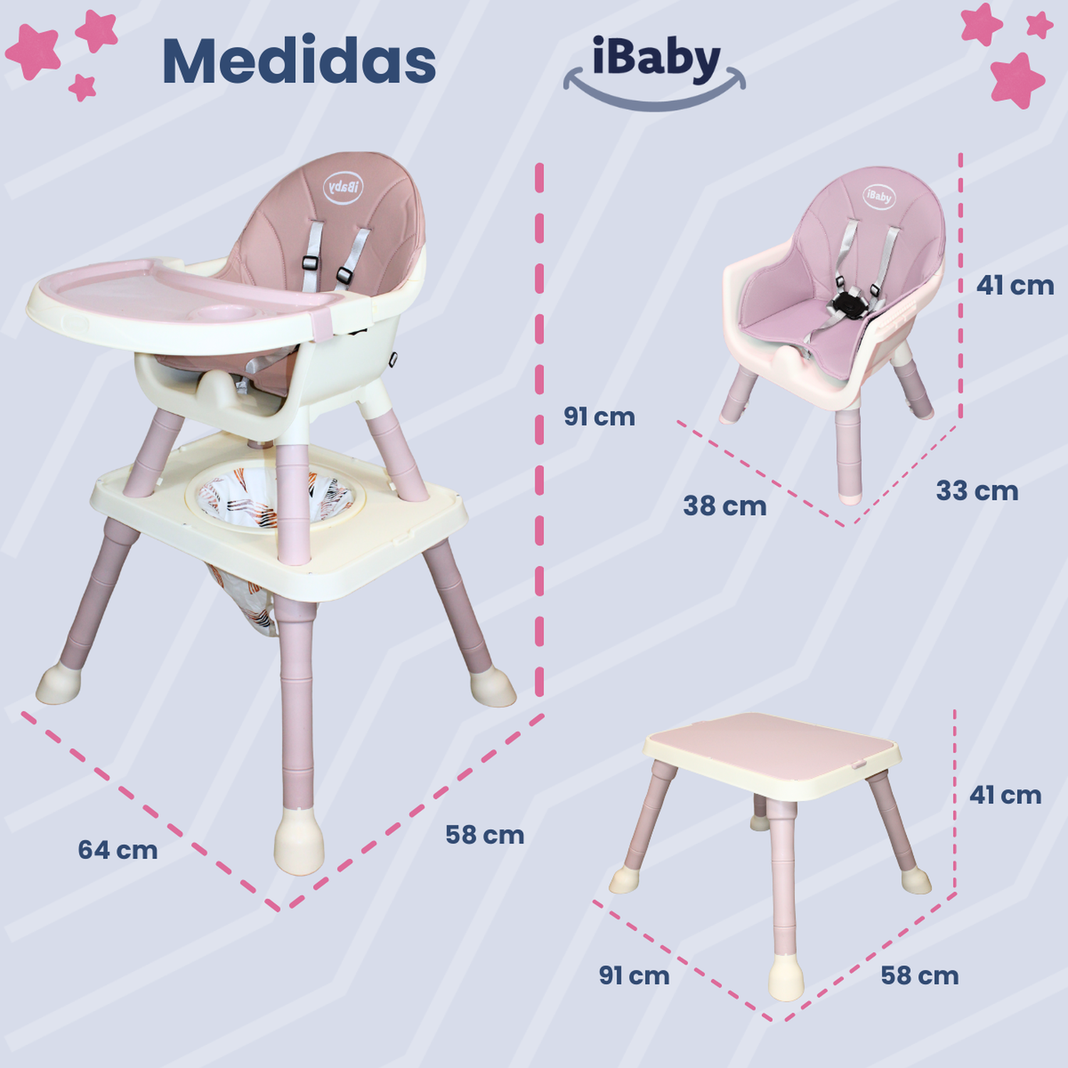 periqueras evenflo Silla alta periquera 7 en 1 con mesa y charola para bloques Primi Past – Mamalov