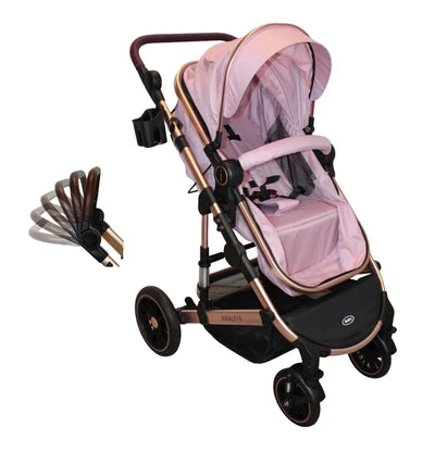 Carriola 6 En1 | Mecedora | Autoasiento | Amalfi - Rosa - Ibaby