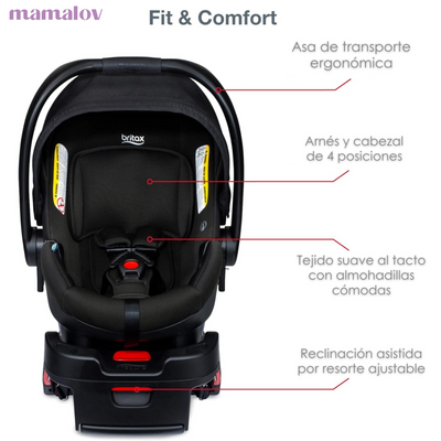 Carriola Para Correr B-lively & B-safe Con Autoasiento - Raven - Britax