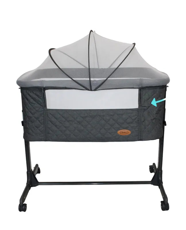 Colecho Para Bebe Con Posicion Anti Reflujo | Mau - Negro - Ibaby