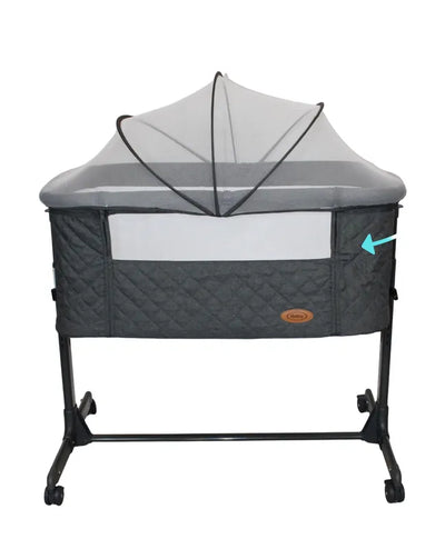 Colecho Para Bebe Con Posicion Anti Reflujo | Mau - Negro - Ibaby