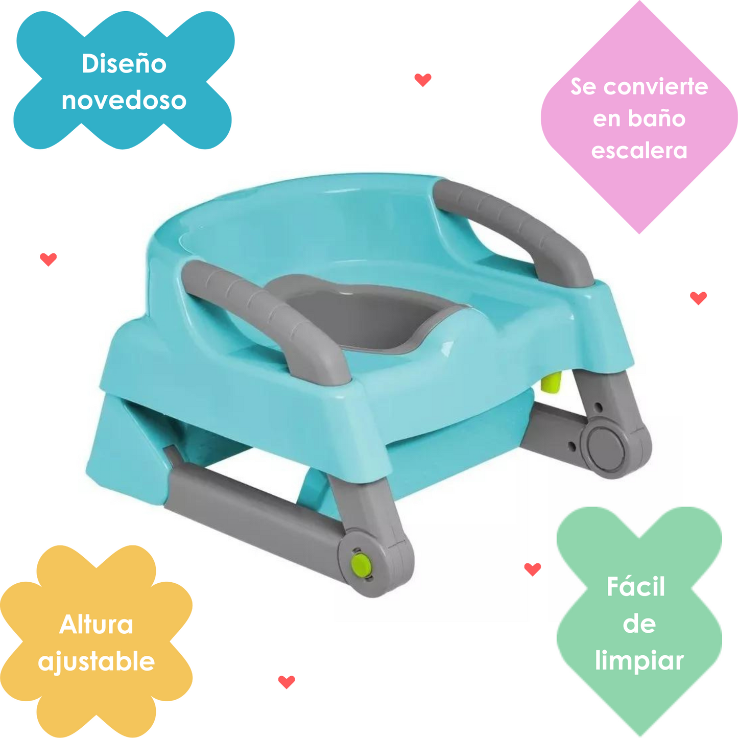 Entrenador de Baño Potty Escalera 2 en 1 - 6702 Prinsel