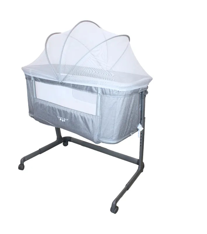 Colecho Cuna Moises Para Bebe 2 Niveles P965m - Gris - Confety World