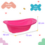 Bañera Ola Rosa - 7302SRS Prinsel