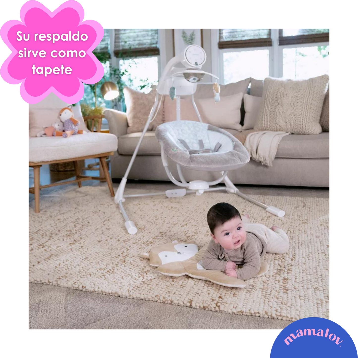 Columpio Bouncer 2 En 1 Inlighten 13098 Kitt- Gris - Ingenuity