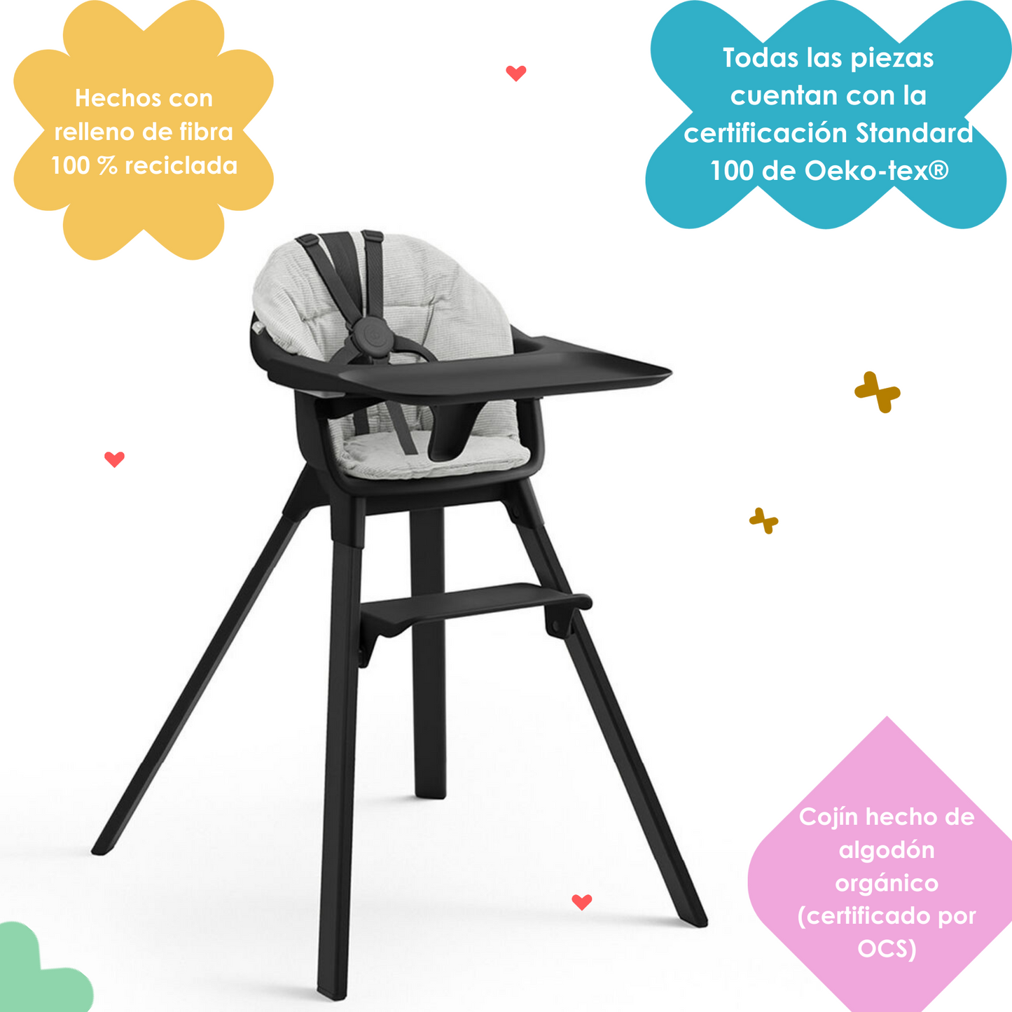 Cushion Clikk - Grey Nordic 552202 Stokke
