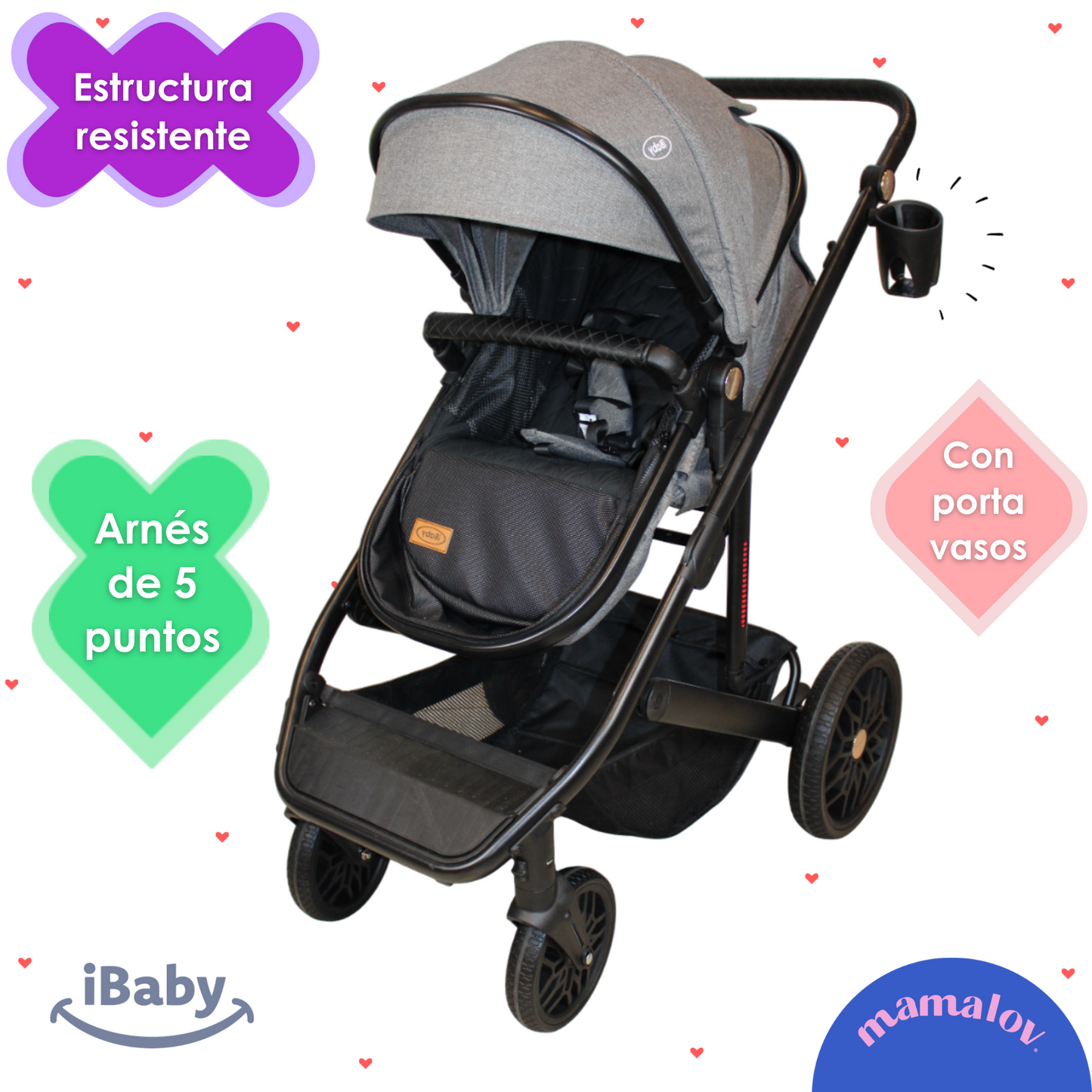 Carriola 4 En 1 Sistema De Viaje Todo Terreno Ibaby Cupra