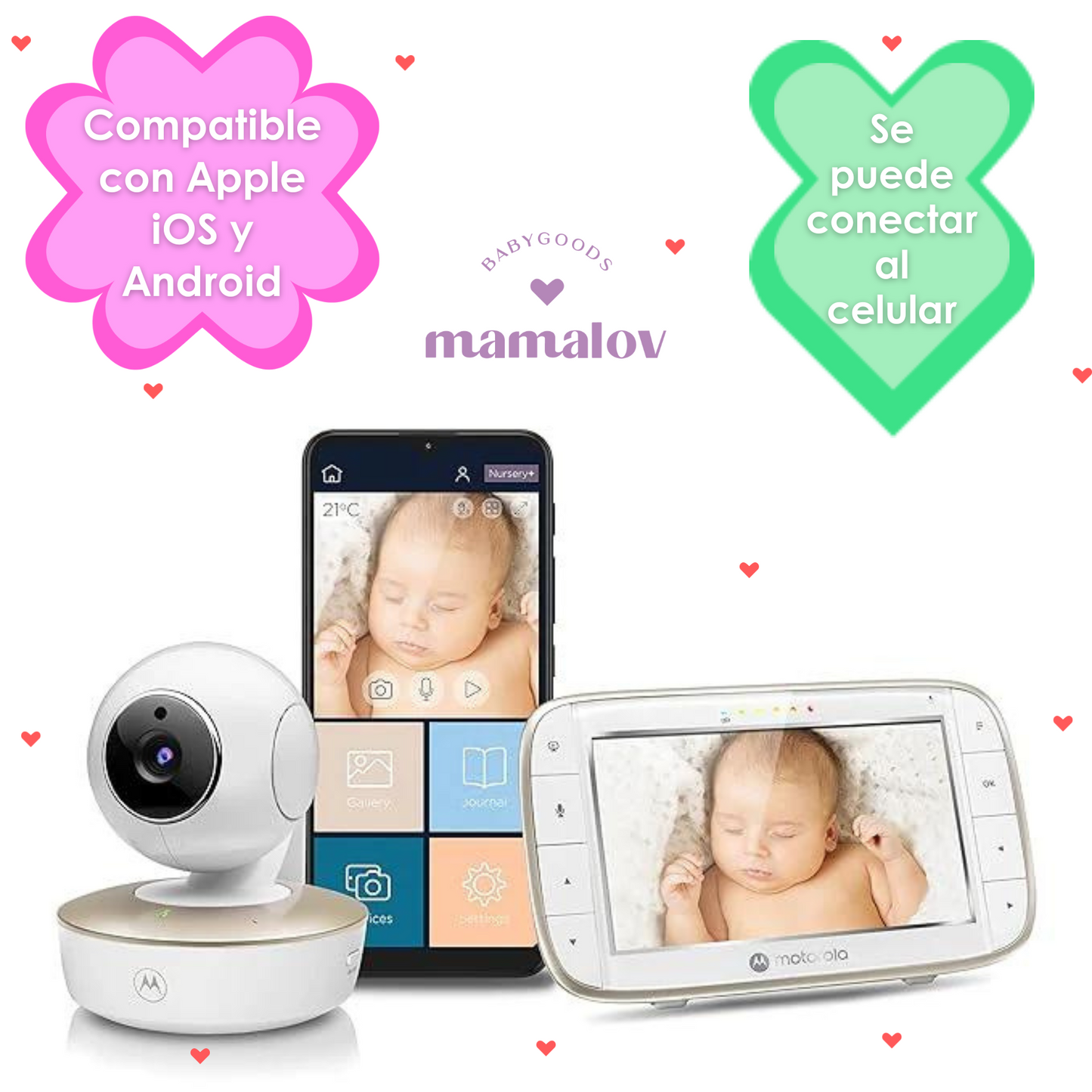 Monitor de Video Para Bebe - VM855 Motorola