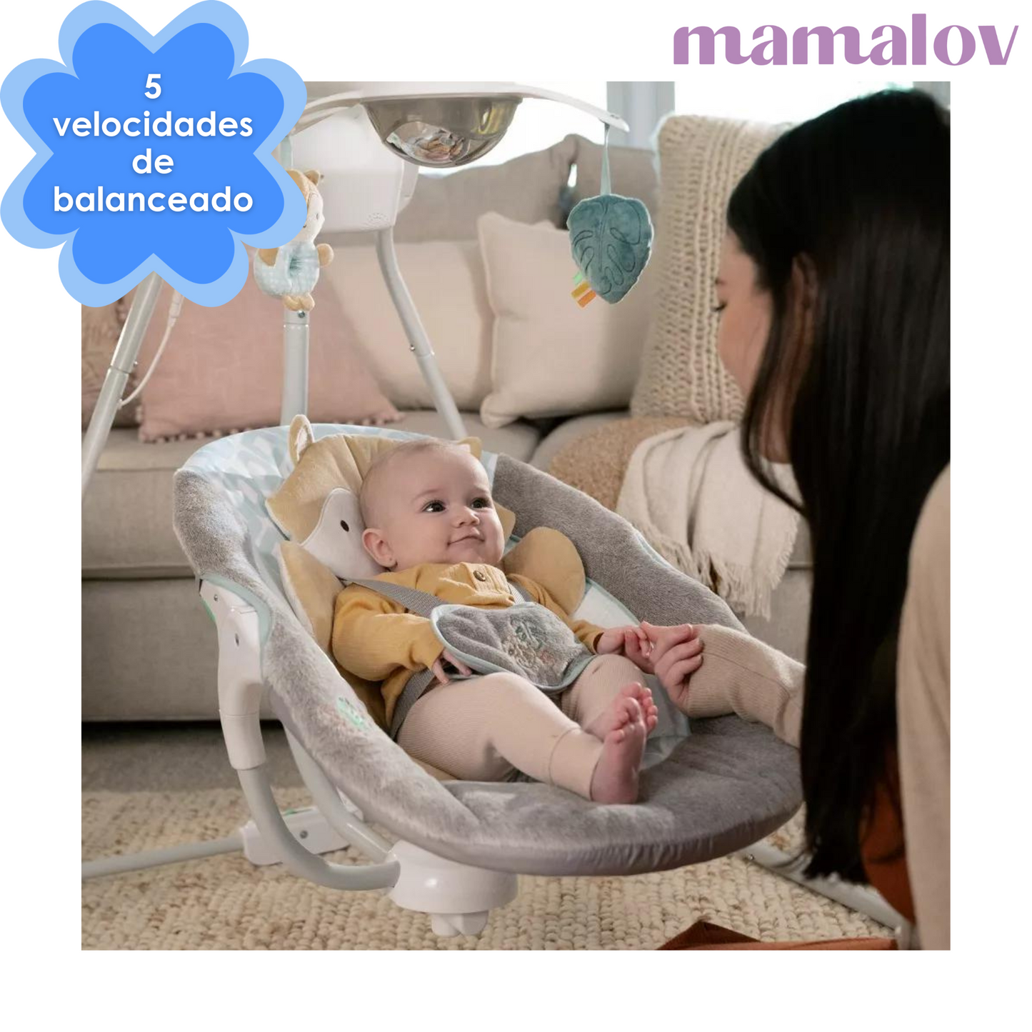 Columpio Bouncer 2 En 1 Inlighten 13098 Kitt- Gris - Ingenuity
