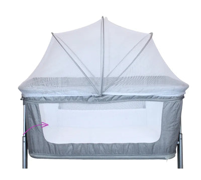 Colecho Cuna Moises Para Bebe 2 Niveles P965m - Gris - Confety World