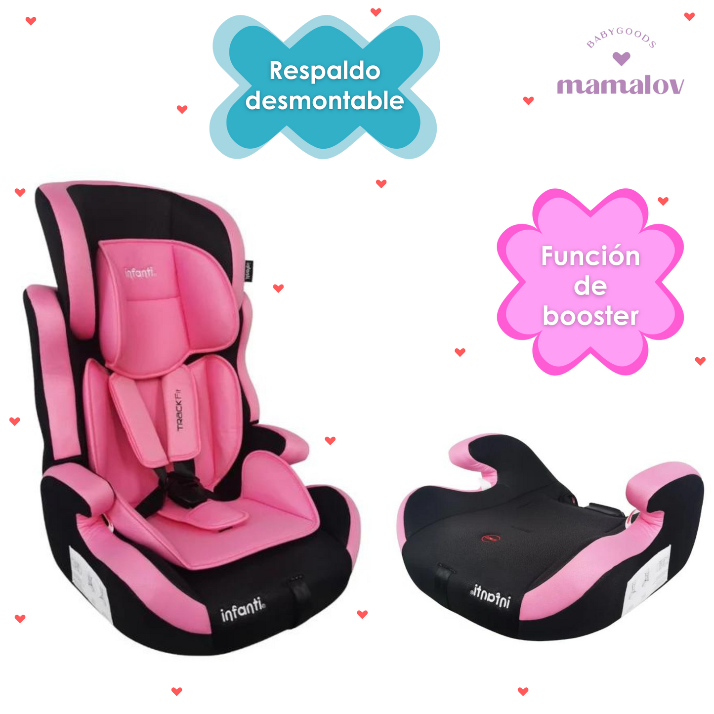 Autoasiento Track Fit Grupo 1, 2, 3 - Rosita - Infanti