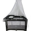 Cuna De Viaje Para Bebe Colecho Con Mosquitero Ts001 - Negro - Confety World