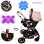 Carriola 4 en 1 Reversible Con Portabebé Alessia - Beige - iBaby