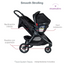 Carriola Para Correr B-free & B-safe Flexfit Con Autoasiento - Negro - Britax