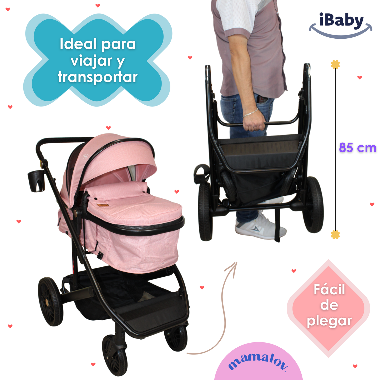 Carriola 4 En 1 Sistema De Viaje Todo Terreno Ibaby Cupra