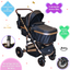 Carriola 6 En1 | Mecedora | Autoasiento | Amalfi - Negro - Ibaby