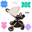Carriola Reversible 4 en 1 Victoria Porta Bebe Ibaby