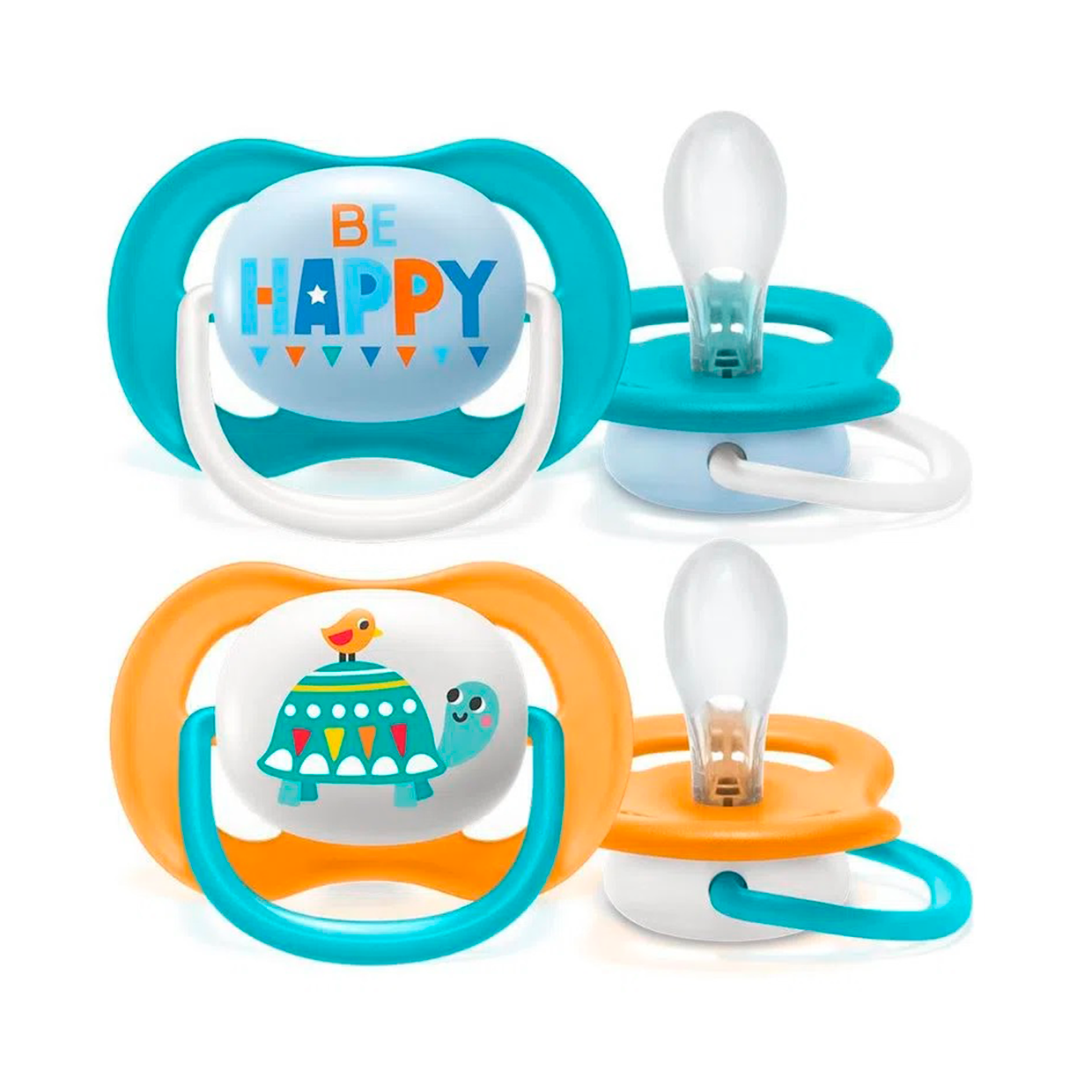 2 Chupones 6-18m Happy-Tortuga - SCF080/21 Avent