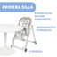 Silla Alta Polly Progress Roja Chicco