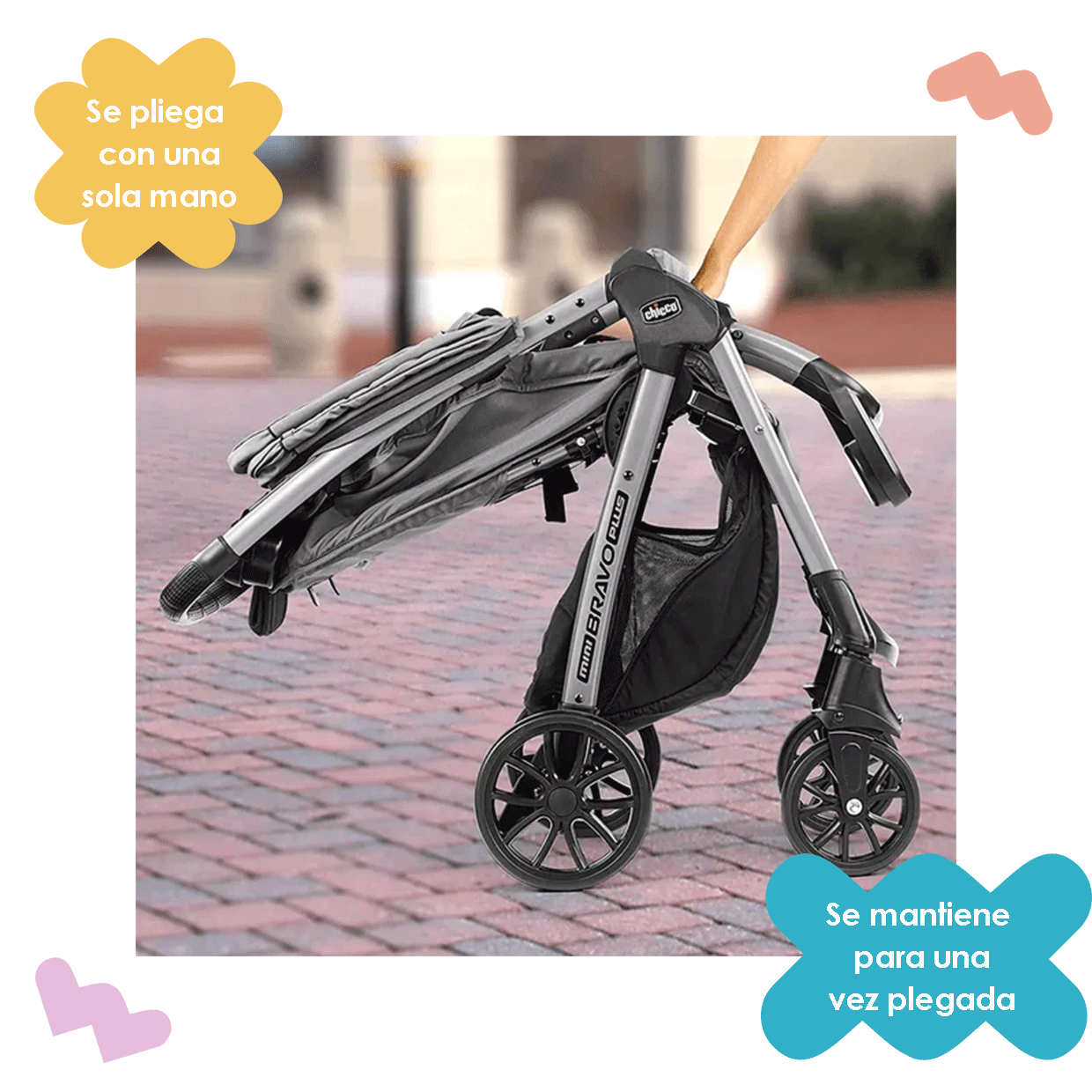 Carriola Travel System Mini Bravo Plus Slate Chicco